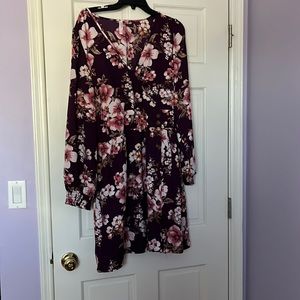 2x floral purple dress worn once